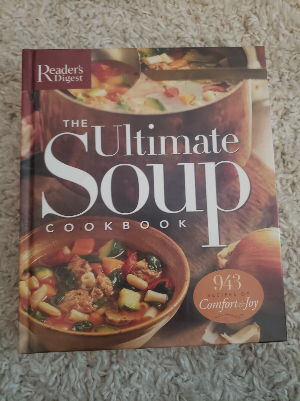 Reader's Digest The Ultimate Soup Cookbook — Brown Multi Cover